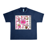 Navy christmas vibes coffee Urban Heavy Tee - MaliasSmallBusiness