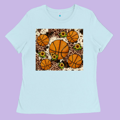Basketball Ladies Tee Designed By Jahusdesignshop