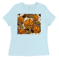 Baby Blue basketball Ladies Tee - JahusDesignShop
