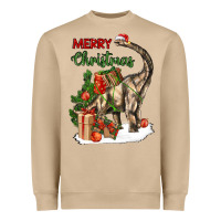 Mushroom merry christmas brachiosaurus Heavyweight Sweatshirt - LillyAllenDesigns