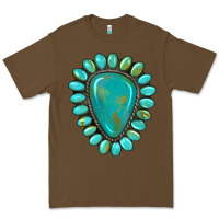 Cacao western gemstone turquoise Premium Tee - Artiststas