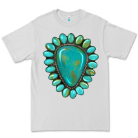 Dove Grey western gemstone turquoise Premium Tee - Artiststas