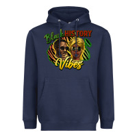 Navy Black history Heavyweight Hoodie - HowdyJamesFarm