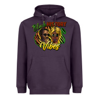 Plum Black history Heavyweight Hoodie - HowdyJamesFarm