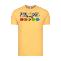 Vintage Mustard feel your feelings Vintage Tee - NancyCooperArtShop