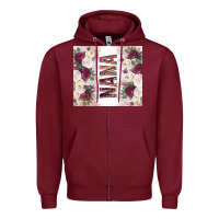 Burgundy mother's day nana flowers tumbler tbs Zipper Hoodie - TumblerDesignByShophia