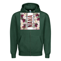 Sports Green mother's day nana flowers tumbler tbs Zipper Hoodie - TumblerDesignByShophia