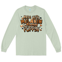 Matcha made with melanin always poppin' Long Sleeve Tee - LillyAllenDesigns