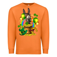 Carrot St. Patrick's Donkey with balloon Premium Sweatshirt - HowdyJamesFarm
