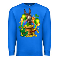 True Royal St. Patrick's Donkey with balloon Premium Sweatshirt - HowdyJamesFarm