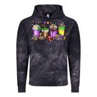Cloud Black mardi gras coffee cups Vintage Hoodie - MaliasSmallBusiness