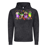 Vintage Black mardi gras coffee cups Vintage Hoodie - MaliasSmallBusiness