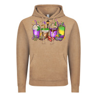 Vintage Coffee mardi gras coffee cups Vintage Hoodie - MaliasSmallBusiness