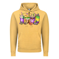 Vintage Mustard mardi gras coffee cups Vintage Hoodie - MaliasSmallBusiness