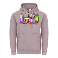 Vintage Zinc mardi gras coffee cups Vintage Hoodie - MaliasSmallBusiness
