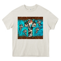 Bull Skull Cross Tumbler Heavy Core Tee | Teevron