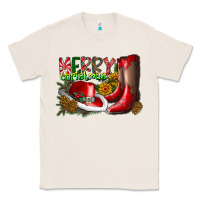 Natural cowboy merry christmas Classic Tee - CowhideDigitalArt
