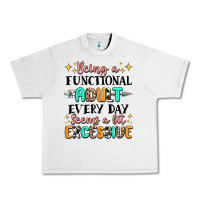 Lunar Rock being a functional adult every day seems  a bit ex Urban Heavy Tee - MaliasSmallBusiness