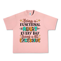 Salmon being a functional adult every day seems  a bit ex Urban Heavy Tee - MaliasSmallBusiness