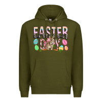 Army Green Easter Day with rabbit Premium Hoodie - HowdyJamesFarm
