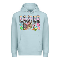 Blue Mist Easter Day with rabbit Premium Hoodie - HowdyJamesFarm