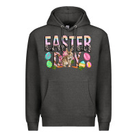 Charcoal Heather Easter Day with rabbit Premium Hoodie - HowdyJamesFarm