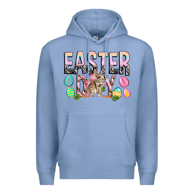 Easter Day With Rabbit Premium Hoodie by HowdyJamesFarm | Teevron