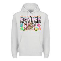 Dove Grey Easter Day with rabbit Premium Hoodie - HowdyJamesFarm