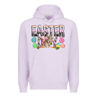 Lilac Easter Day with rabbit Premium Hoodie - HowdyJamesFarm