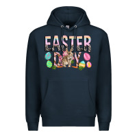 Navy Easter Day with rabbit Premium Hoodie - HowdyJamesFarm