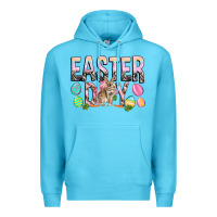 Ocean Blue Easter Day with rabbit Premium Hoodie - HowdyJamesFarm