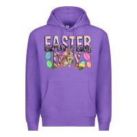 Purple Easter Day with rabbit Premium Hoodie - HowdyJamesFarm