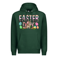 Sports Green Easter Day with rabbit Premium Hoodie - HowdyJamesFarm