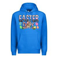 True Royal Easter Day with rabbit Premium Hoodie - HowdyJamesFarm