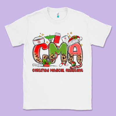 Cma Certified Medical Assistant Classic Tee Designed By Maliassmallbusiness