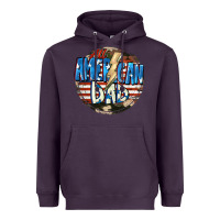 Plum All american dad 4th of july Heavyweight Hoodie - CowGirlArtShop