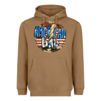 Toasted Coconut All american dad 4th of july Heavyweight Hoodie - CowGirlArtShop