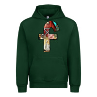 Forest Green farm life alphabet lowercase letters f Urban Hoodie - BundleAndBundleShop
