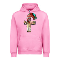 Fuchsia Pink farm life alphabet lowercase letters f Urban Hoodie - BundleAndBundleShop