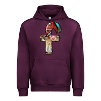 Mauve Wine farm life alphabet lowercase letters f Urban Hoodie - BundleAndBundleShop