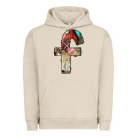 Pigment French Oak farm life alphabet lowercase letters f Urban Hoodie - BundleAndBundleShop