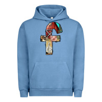 Pigment Pebble Blue farm life alphabet lowercase letters f Urban Hoodie - BundleAndBundleShop