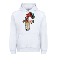White farm life alphabet lowercase letters f Urban Hoodie - BundleAndBundleShop