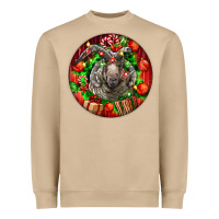 Mushroom christmas navajo churro sheep Heavyweight Sweatshirt - LillyAllenDesigns