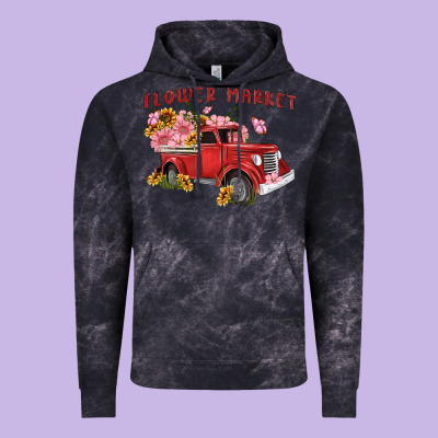 Flower Market Vintage Hoodie Designed By Maliassmallbusiness