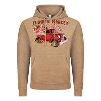 Vintage Coffee flower market Vintage Hoodie - MaliasSmallBusiness