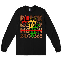 Black black history month Long Sleeve Tee - LillyAllenDesigns