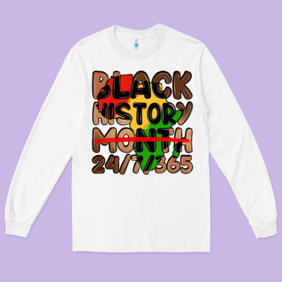 Black History Month Long Sleeve Tee Designed By Lillyallendesigns