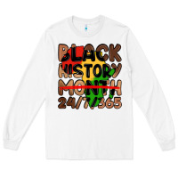 White black history month Long Sleeve Tee - LillyAllenDesigns