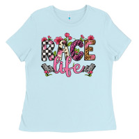 Baby Blue race life Ladies Tee - Artiststas